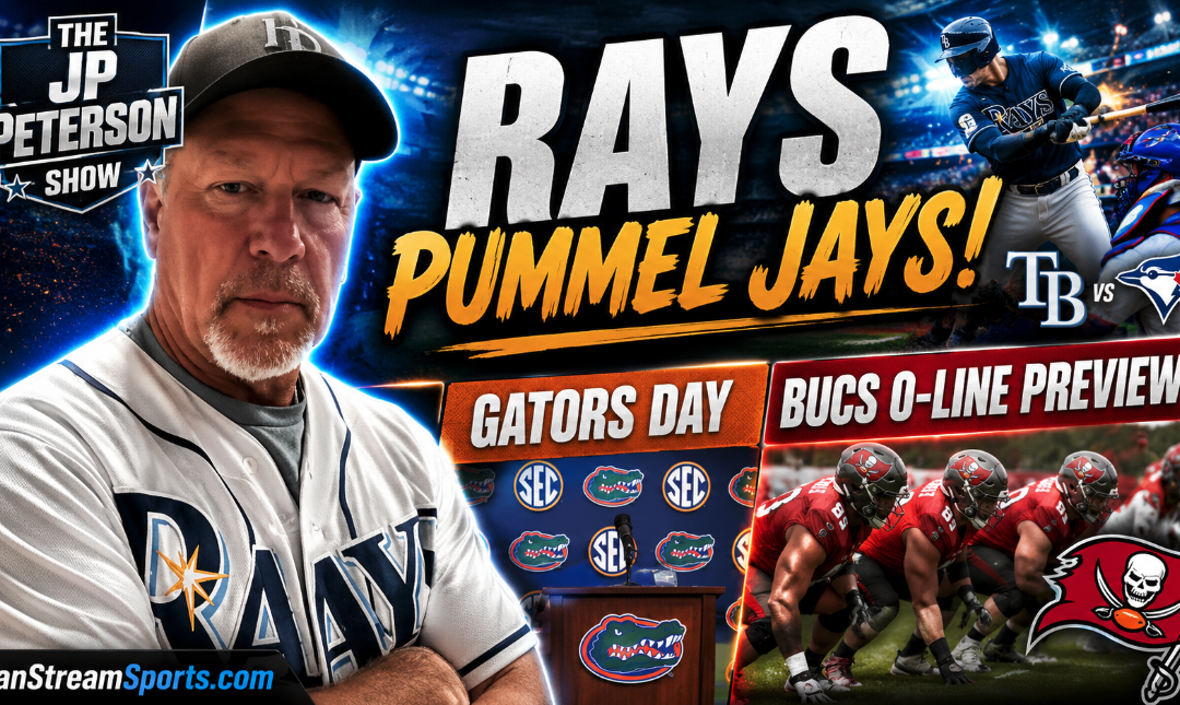 RAYS DESTROY TORONTO! Gators Take Over SEC Media Days + Bucs O-Line Panic?