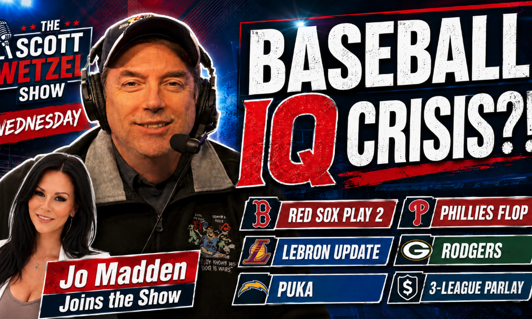 BASEBALL IQ CRISIS?! Red Sox Play Two, Phillies Flop & Rodgers/Puka Drama | Scott Wetzel