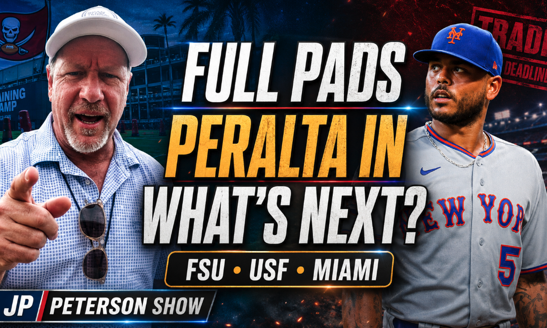 Bucs Bring the Pads, Rays Acquire Peralta + Florida’s Conference Chaos | JP Peterson Show