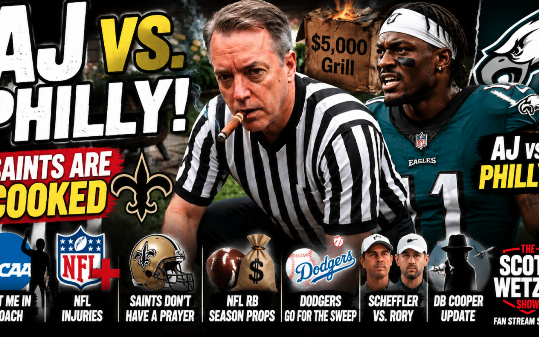 A.J. Brown vs. Eagles Gets Ugly! Saints Are Cooked + NFL RB Props | The Scott Wetzel Show