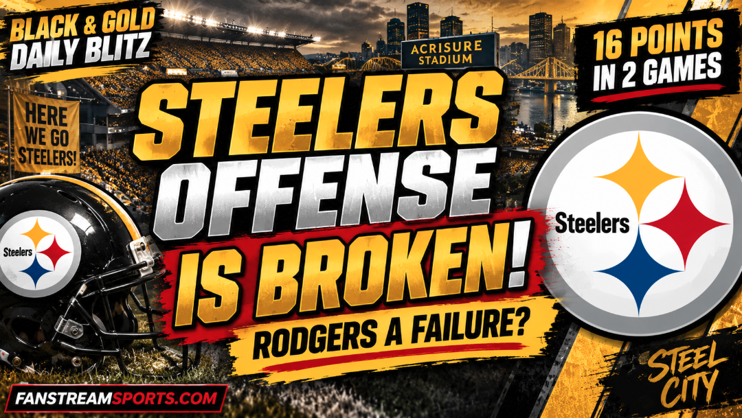 Steelers Offense Is BROKEN — Is Aaron Rodgers Already a Failure? | Black & Gold Blitz