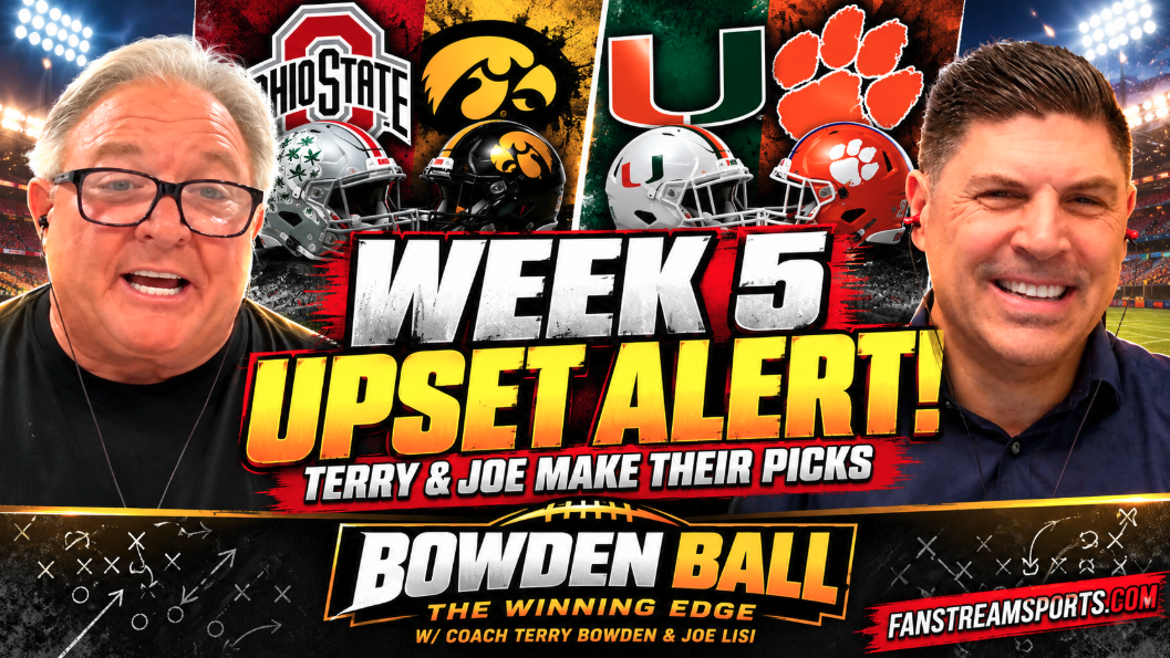 Week 5 UPSET ALERTS! Ohio State-Iowa, Miami-Clemson + Best Bets | Bowden Ball