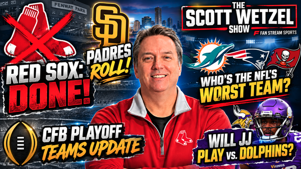 Red Sox DONE! Padres Roll, NFL’s Worst Team & Justin Jefferson Injury | Scott Wetzel Show