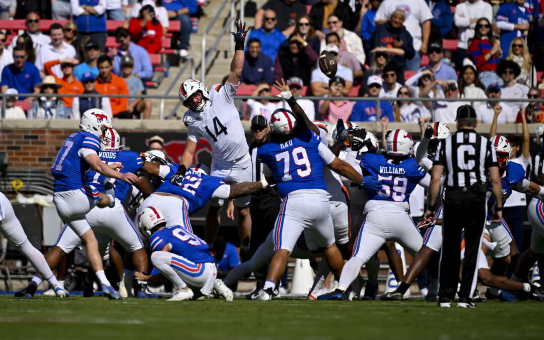 Kevin Jennings Leads SMU Past Virginia 23-13 As Mustangs Improve To 5-1