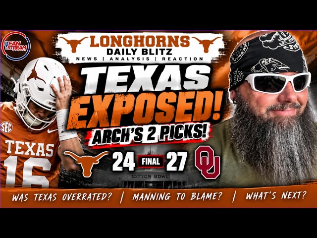 Arch Manning EXPOSED? No. 1 Texas STUNNED by Oklahoma 27-24! | Longhorns Daily Blitz