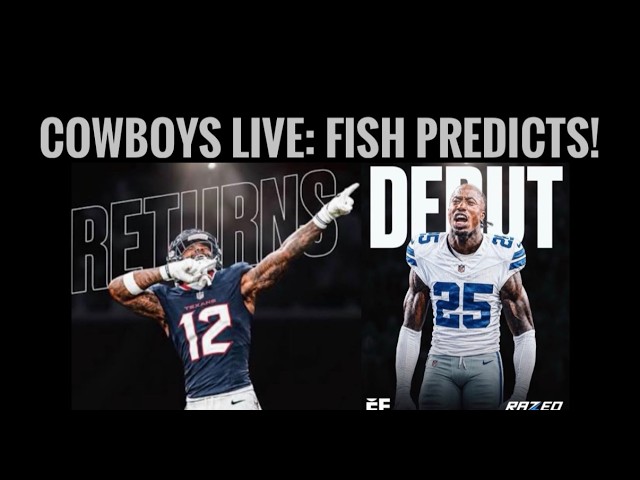 #Cowboys PREDICTION! #DallasCowboys Fish Report Live – FISH PREDICTS DAL at #Texans