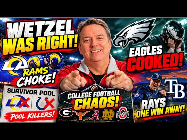 WETZEL WAS RIGHT! Rams Choke, Eagles IMPLODE | NFL Week 7 | Scott Wetzel Show